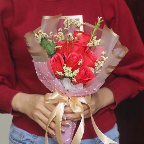 Bó hoa sáp thơm 7 bông - Quà tặng người yêu