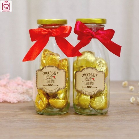  Socola quà tặng Merry Chocolate - Lọ 15 viên vàng