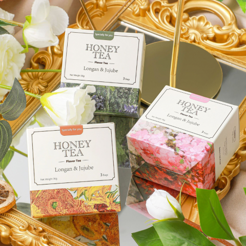 Trà mật ong long nhãn táo đỏ
