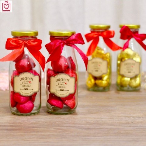 Socola Valentine Merry Chocolate - Lọ 15 viên Đỏ