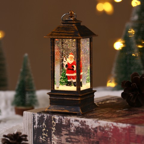 Đèn măng xông Giáng sinh cổ điển 13cm