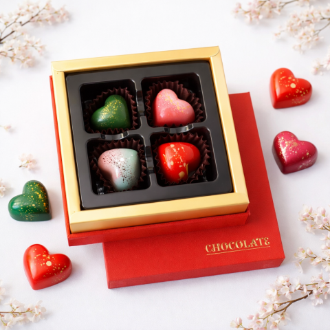 Socola Quà tặng Trái tim yêu thương 4 viên SO04