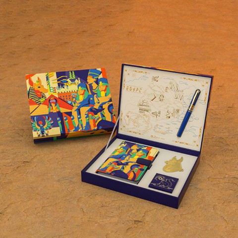 Bộ quà tặng Picasso Ai Cập Huyền Bí - Bút ký, sổ tay, mực, dấu trang