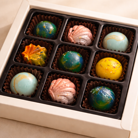 Socola Valentine Tình yêu màu nắng Hộp 9 viên - SO09