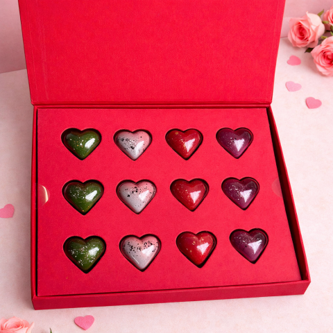 Socola Valentine Tình yêu muôn màu 12 viên SO12