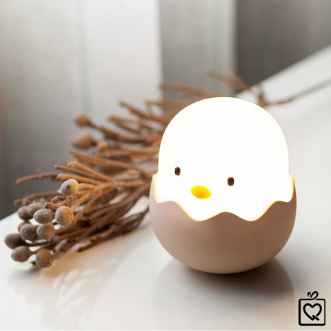 Đèn ngủ quả trứng gà ngộ nghĩnh- không dây, pin sạc USB