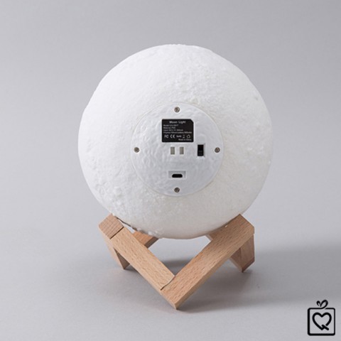 Đèn ngủ không dây mặt trăng 3D-pin sạc