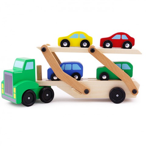 Đồ chơi gỗ xe ô tô tải hai tầng