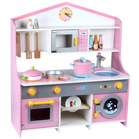 Bộ đồ chơi nhà bếp cho bé bằng gỗ cao cấp 72cm 