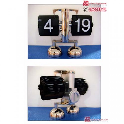 Mua Đồng Hồ Để Bàn lật số cơ học Auto Flip Clock Retro Mac Setup Đồng hồ  phong cách vintage cổ điển Sang Trọng chất liệu thép không gỉ - Bản Cao