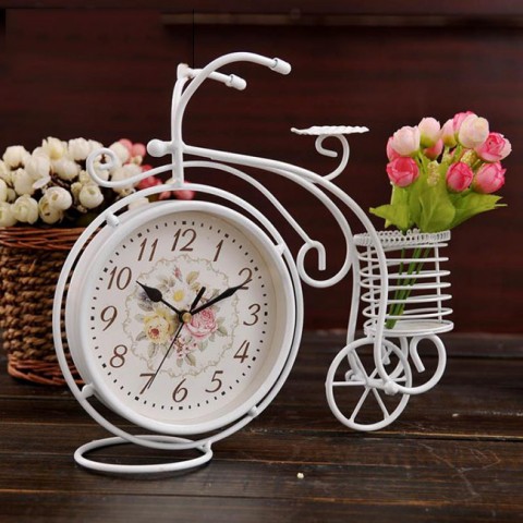 Đồng hồ để bàn xe đạp bánh cao cổ điển 1105