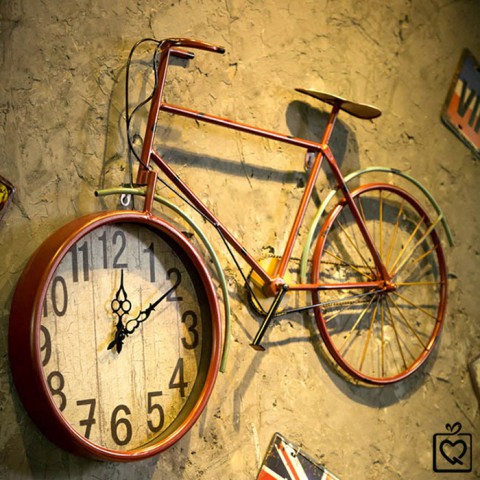 Đồng hồ treo tường xe đạp cổ điển 0,9m
