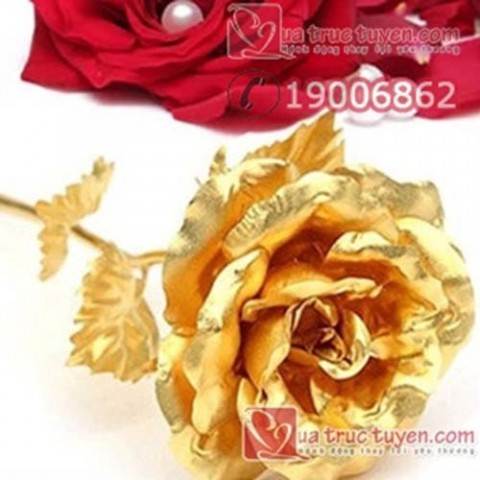 Hoa hồng mạ vàng loại 25cm