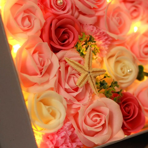 Hoa hồng sáp thơm Gift set màu hồng