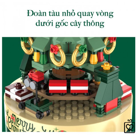 Hộp nhạc cây thông Noel Lego lắp ráp