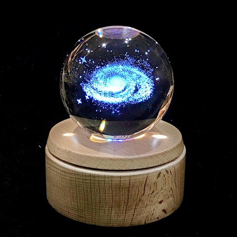 Hộp nhạc quả cầu pha lê 3D-Dải Ngân Hà