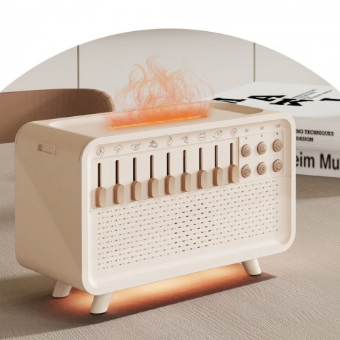 Đèn ngủ khuếch tán tinh dầu tạo độ ẩm kèm âm thanh giúp ngủ ngon dung tích 200ml