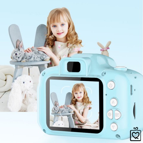 Máy ảnh, quay video kỹ thuật số mini độ phân giải cao màn hình 2inch cho bé tặng kèm thẻ SD 16GB
