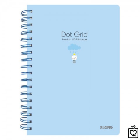 Sổ lò xo kép Dot Grid hoạt hình dễ thương B5-200trang	