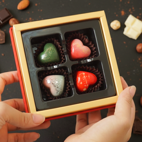 Socola Quà tặng Trái tim yêu thương 4 viên SO04