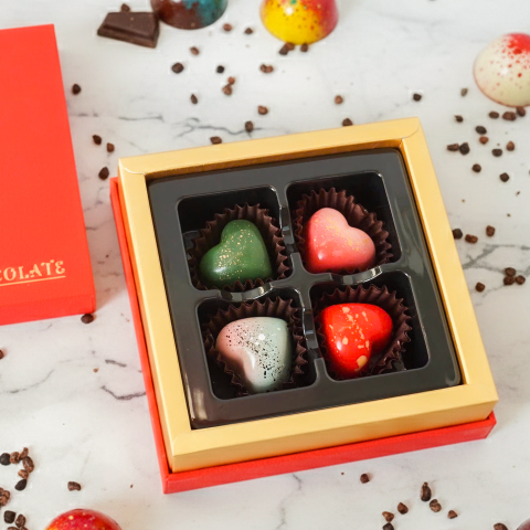 Socola Quà tặng Trái tim yêu thương 4 viên SO04