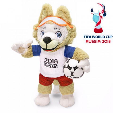 Chó sói bông Zabivaka linh vật world cup 2018