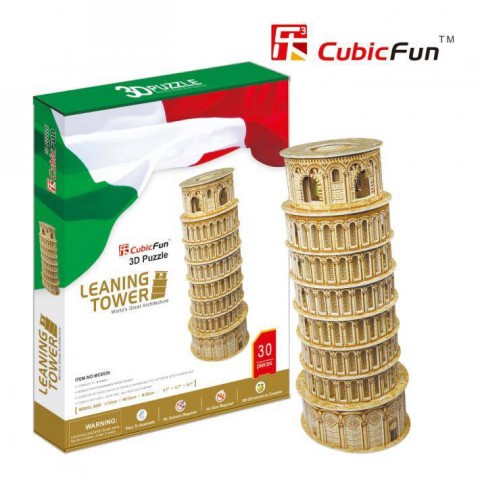 Xếp hình 3D-Tháp nghiêng Pisa (Ý) (30 mảnh) MC053h