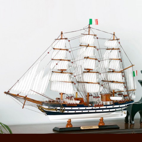 Mô hình thuyền gỗ Amerigo Vespucci 65cm FJ65B3