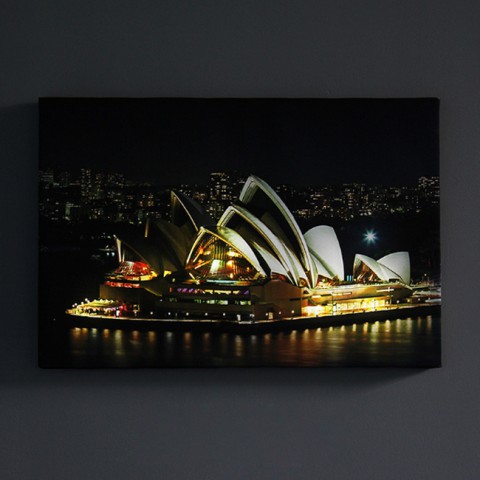 Tranh vải canvas đèn led - Nhà hát Opera Sydney	