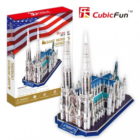 Bộ xếp hình 3D nhà thờ St.Patrick Cubic Fun MC103H