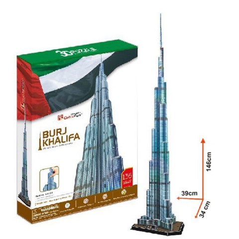 Xếp hình 3D - tháp Buji Khalifa MC133H