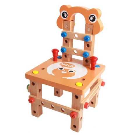 Đồ chơi gỗ lắp ghép mô hình ghế cho bé