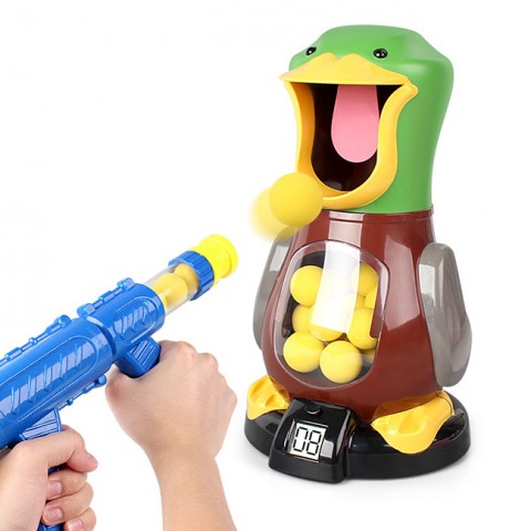 Bộ đồ chơi bắn bóng chú vịt Duck - 2 súng, 24 bóng cho bé