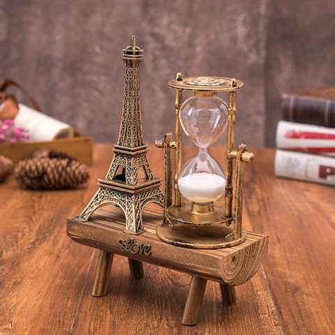 Đồng hồ cát tháp Eiffel để bàn