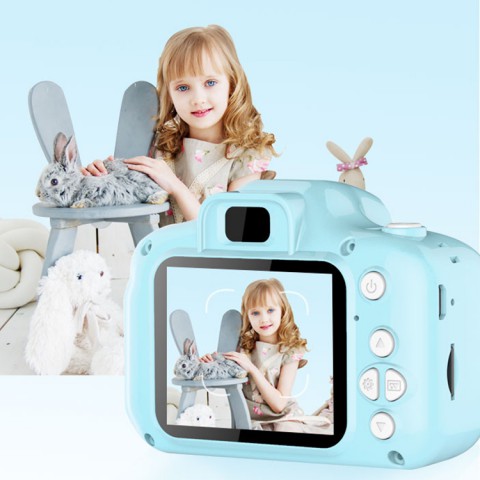 Máy ảnh, quay video kỹ thuật số mini độ phân giải cao màn hình 2inch cho bé tặng kèm thẻ SD 16GB