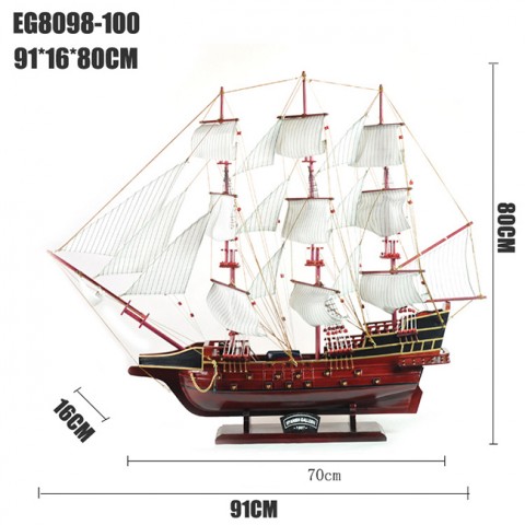 Mô hình thuyền chiến 8098 size 91cm