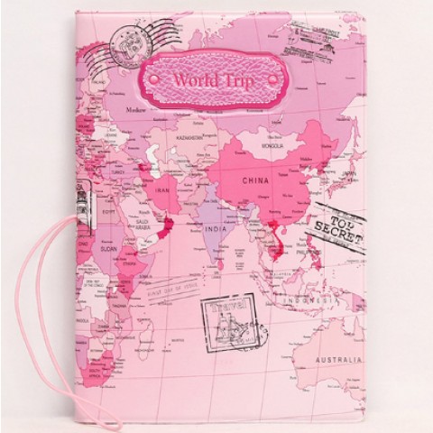 Vỏ bọc hộ chiếu Passport 2D- Bản đồ