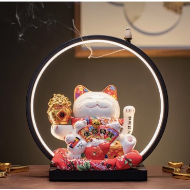 Kệ đèn led Mèo thần tài