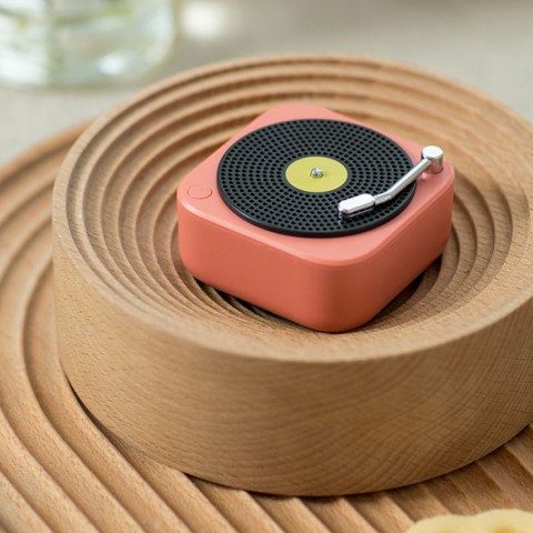 Loa Bluetooth mini máy hát đĩa than retro