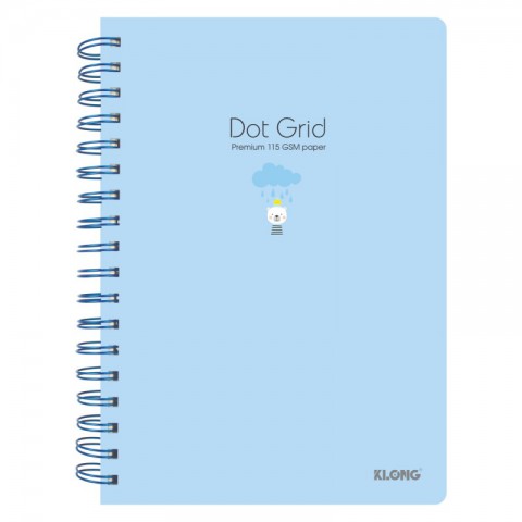Sổ lò xo kép Dot Grid hoạt hình dễ thương B5-200trang	