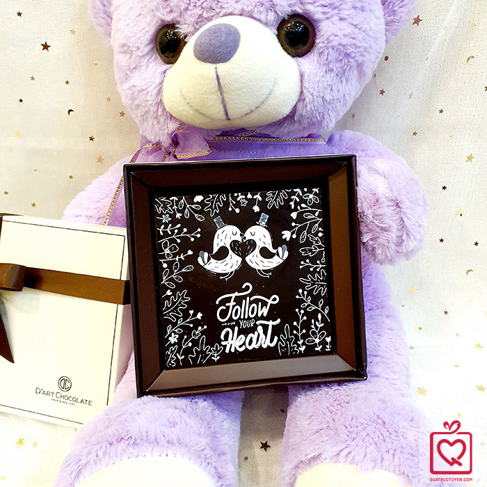 quà tặng Valentine Gấu Teddy & socola