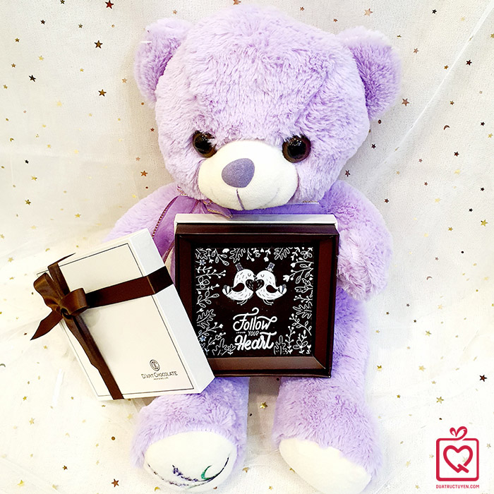 quà tặng Valentine Gấu Teddy & socola