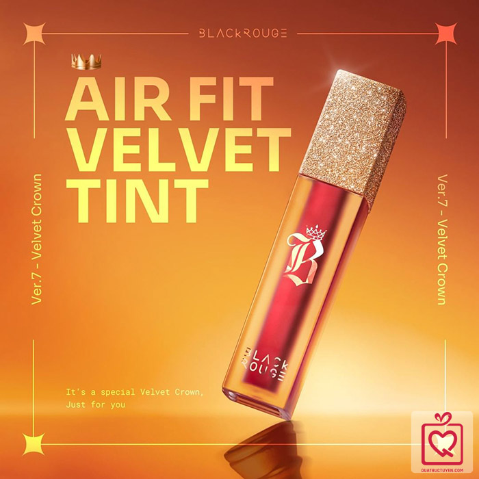  Son Black Rouge Air Fit Velvet Tint Ver 7 A36 - cam pha nâu