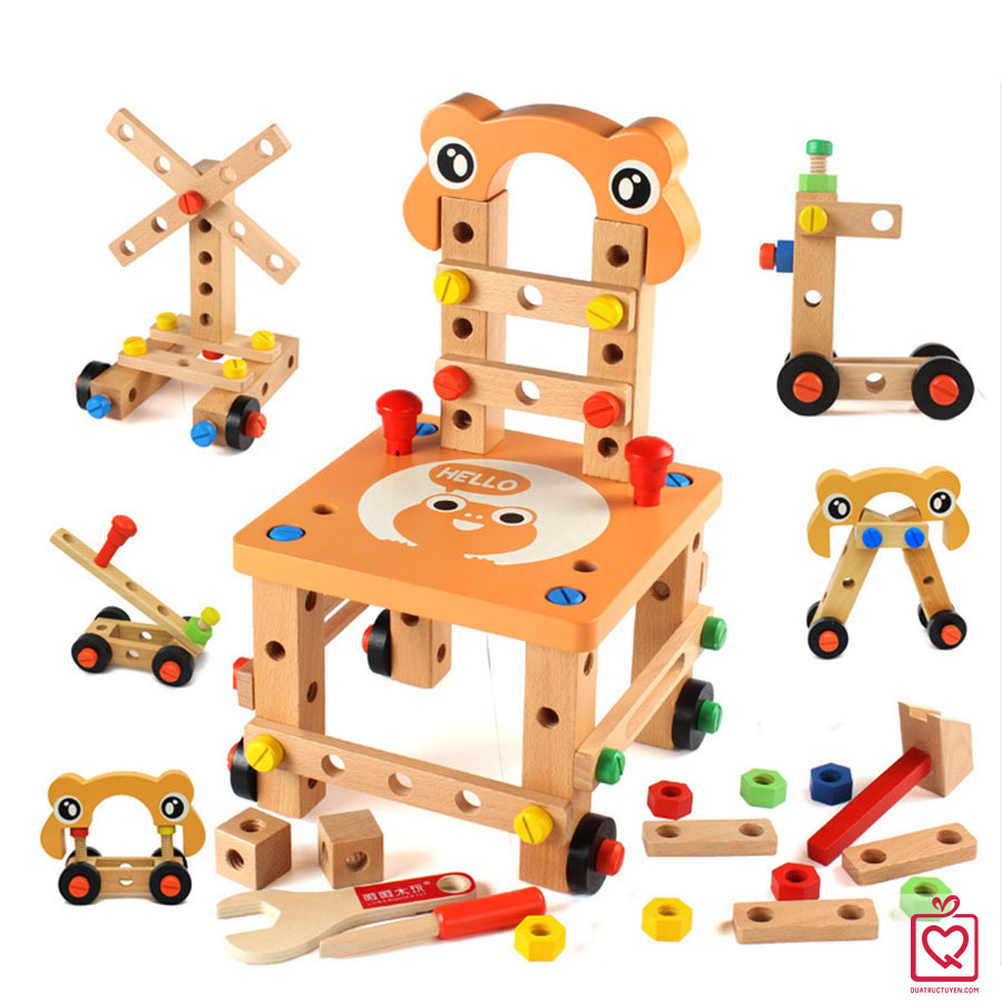 Bộ đồ chơi lắp ghép mô hình ghế cho bé 