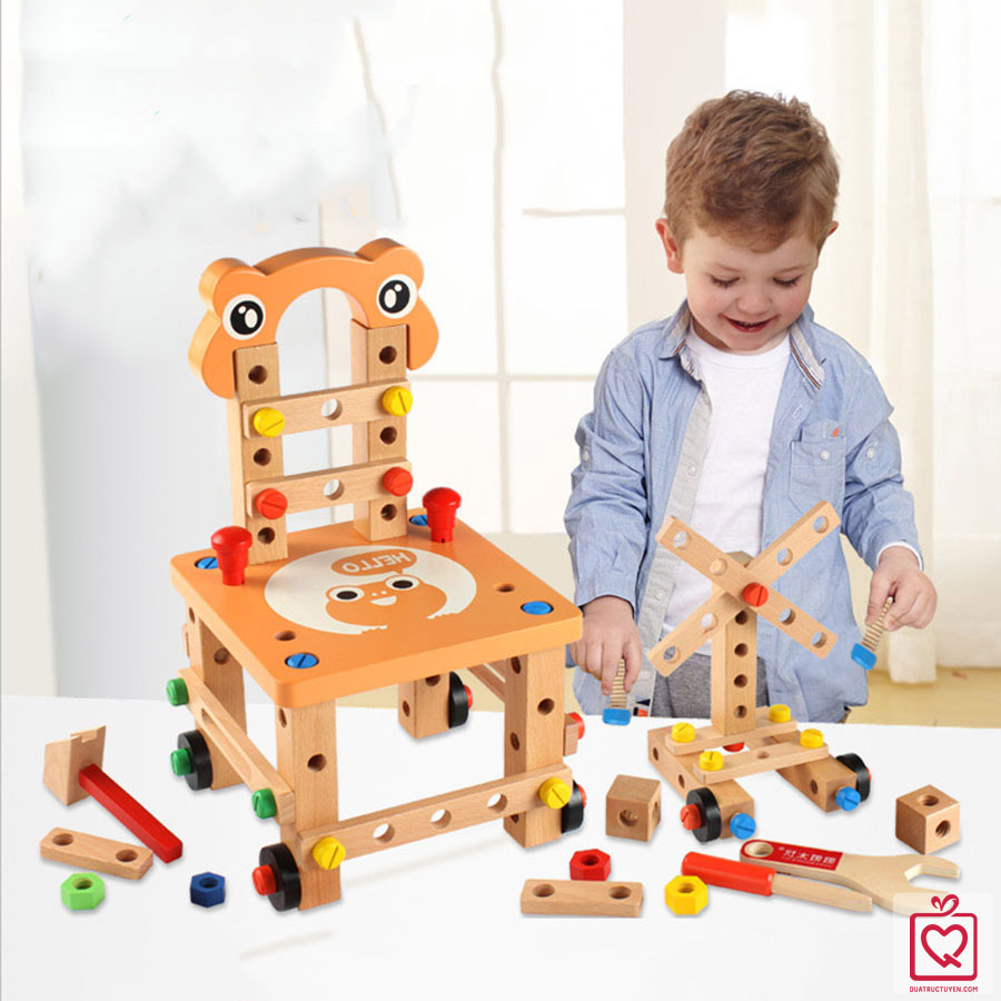 Bộ đồ chơi lắp ghép mô hình ghế cho bé 