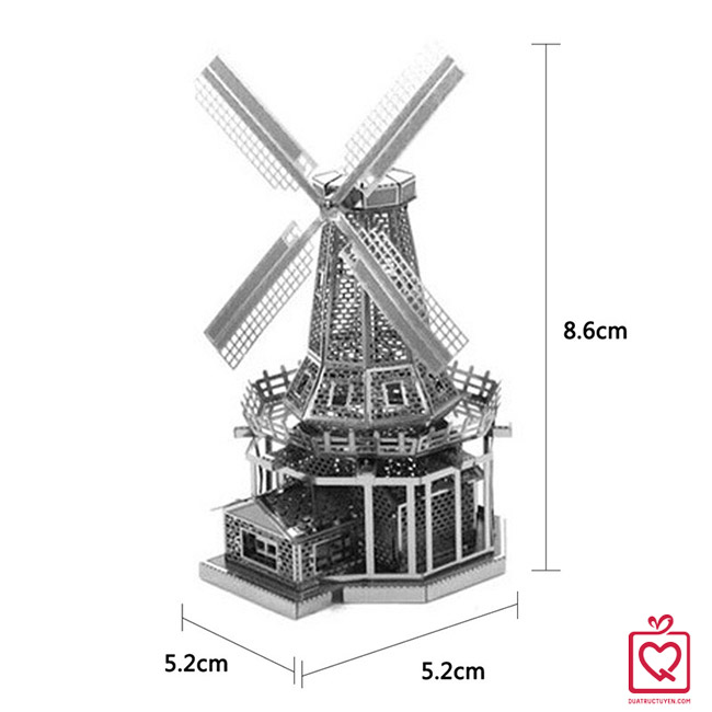 Mua Đồ chơi lắp ráp gỗ 3D Mô hình Cối Xay Gió Dutch Windmill Laser  Màu  Xanh Da Trời tại Mozakids  Mô hình gỗ 3D