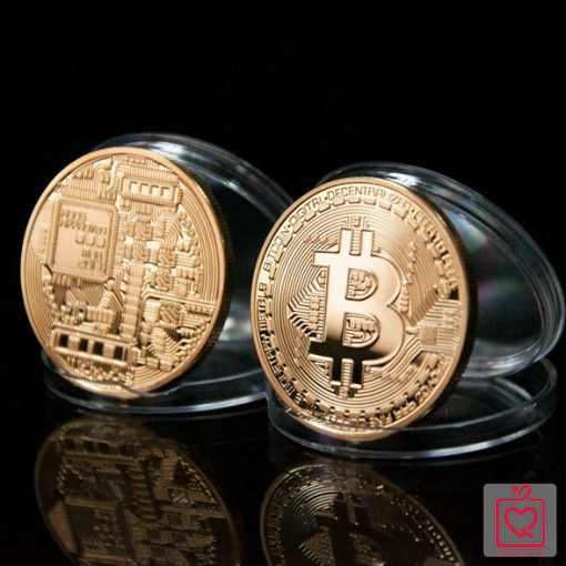 đồng xu bitcoin lưu niệm