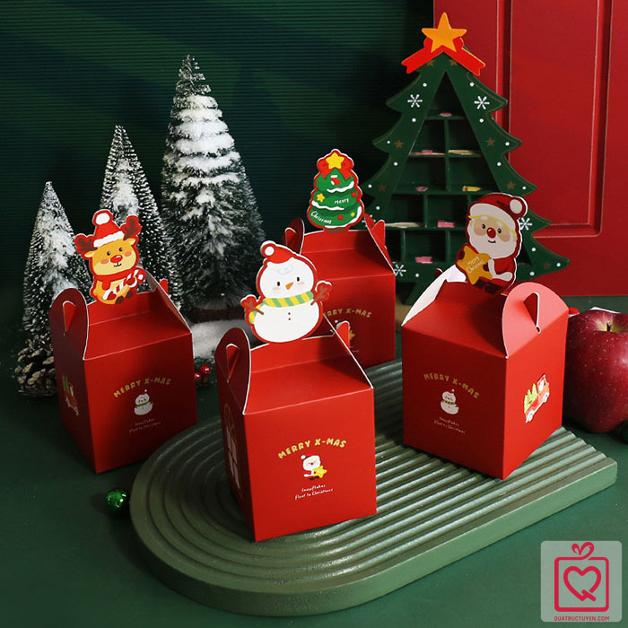 Socola LuvChocolate Giáng Sinh - hộp đỏ 3D 8 viên	