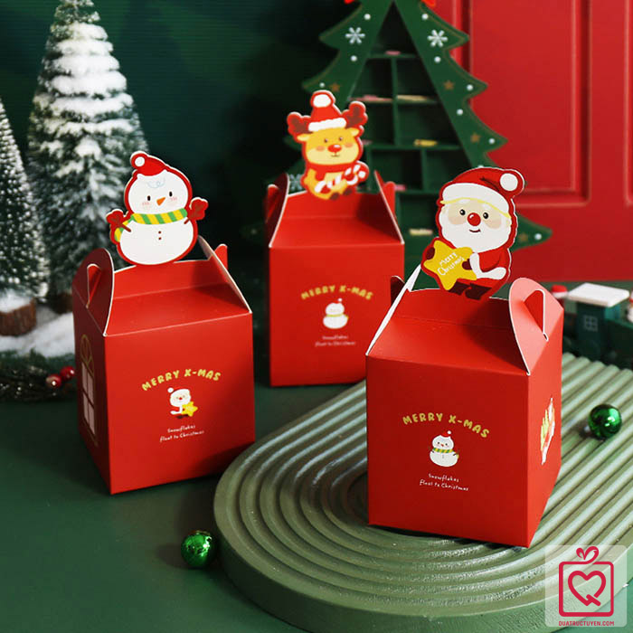 Socola LuvChocolate Giáng Sinh - hộp đỏ 3D 8 viên	