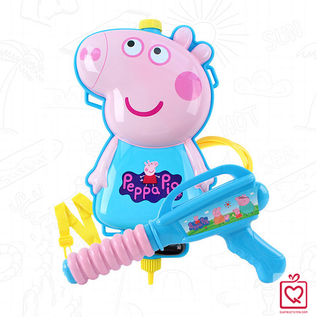 súng nước balo cho bé Peppa pig